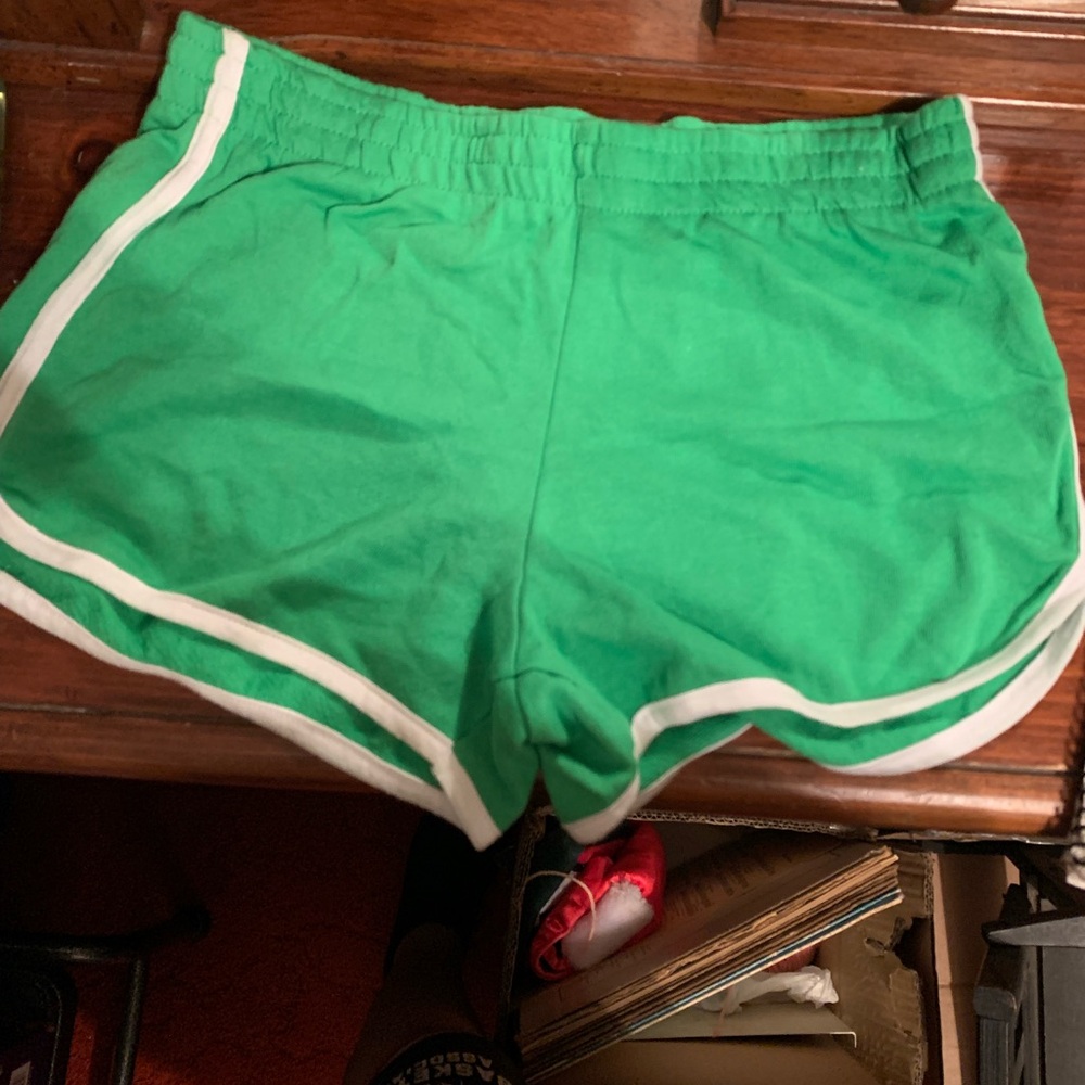 Small  green shorts no tag